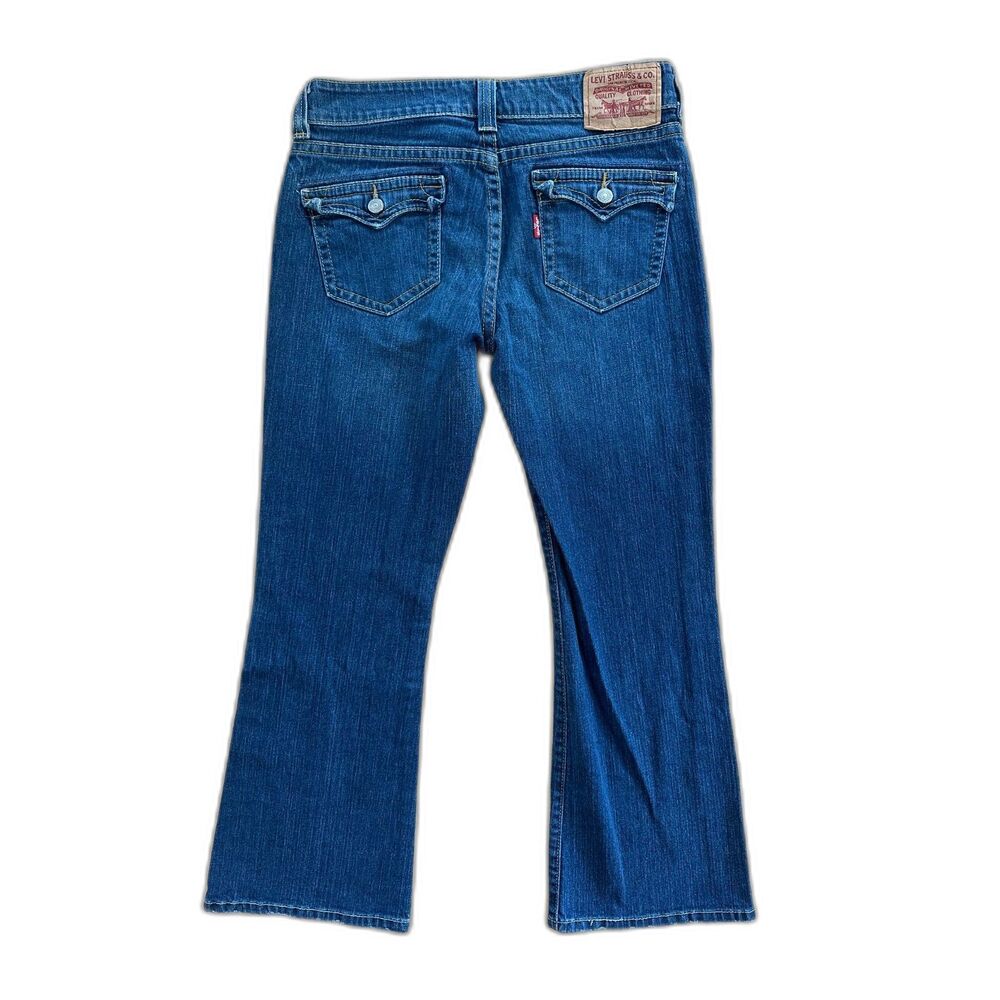 Levi's 515 Bootcut Jeans Blue Medium Wash Denim Flap Pocket Y2K Women's Size 10